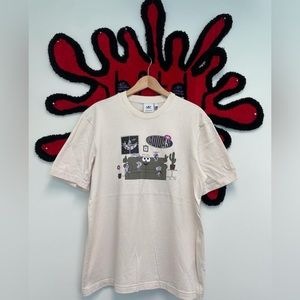Adidas Aliens Cartoons On Sofa Tee
